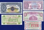 British Armed Forces 5x Notes, Military Special Vouchers, Unc (Ref. t7838)