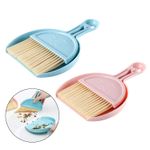 2-Piece Mini Broom and Scoop Set for Tiny Cleanups
