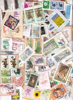 WORLD KILOWARE 100Gms  VERY FEW SMALL STAMPS INCLUDED TOTALLY UNPICKED ..