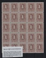 FORGERY - Werner's FORGERY/REPLICA of Hawaii 1894 Kahului Railroad - 1d brown