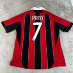 Original AC Milan Football Shirt Mens Large Adidas 2012/13 Home Pato #7 Trikot
