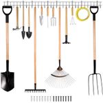 164CM Garden Tool Rack Holder Garage Shed Wall Mounted Storage Organiser