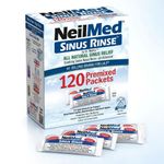 NeilMed Sinus Rinse Sachets 120 or 250 Refill Premixed Nasal Wash Allergy Relief