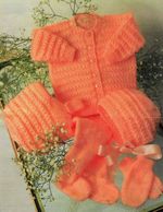 Gorgeous DK pattern for Baby Pram Set, boy/girl in 16-22'' A19
