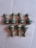 Vintage Brass Heavy Solid Pull Knobs Light Switch / Curtain Pull