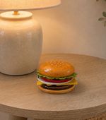 VTG Ceramic Deli Cheeseburger Coaster Set By Jo Anne Marquardt Jam Inc. 1979