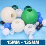Silicone Ball Bouncing Bouncy Silica Gel Balls 15-200mm Half Hole / Through Hole