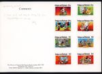 Antigua 1990 Disney Hollywood Scott# 1314-1321 RARE PRINTERS PROOF FOLDER XF 