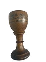 Antique Treen Eggcup made from the wood of Mar Castle 1595 Gallowgate Aberdeen
