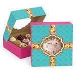 Cardboard Window Cake Boxes for Cake Muffins Desserts Bakery Packaging All Sizes