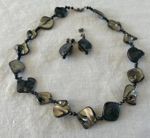 Natural Shell Beads Necklace with Matching Earrings