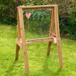 Children's Wooden Outdoor Easel for Early Years Painting Messy Mud Sensory Play