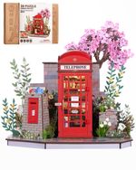 Rolife 3D Puzzles Blossom Book Booth Toy Model Building Set for Adult