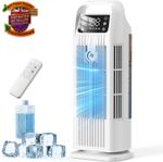 Portable Air Cooler 6 In 1 Evaporative Cooling Fan Mist Spray Timer Remote  🔥