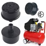 2pcs Air Compressor Intake Filter Noise Reduction Silencer Muffler Male Thread