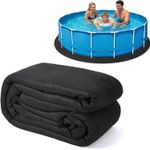 Round Pool Liner Pad for Above Ground Pools Heavy Duty Pool Mat Garden UK