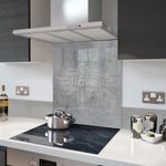 Premier Range Your Own Word Collage On A Glass Splashback