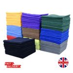 Car Cleaning Cloths Premium Microfibre Detailing Soft 12 Colours 5 pack 10 pack