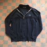 Fred Perry Classic Zip - Navy with OldSKool Crest MEDIUM