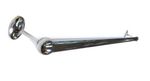 Chrome Towel Rail Rod Shelf Wall Mounted Bathroom Towel Rack Stand 2 or 3ft Long