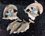 Vintage Highbank Porcelain Lochgilphead Scotland Dolphin Family Figurines x 3 