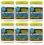 Lucy Bee Extra Virgin Raw Organic Coconut Oil - 500ml (Pack of 6)