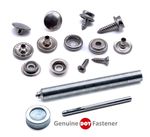 Stainless steel press snap fastener 316 A4 marine grade boat canopy bimini cover