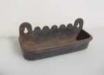 Victorian Iron Umbrella Holder Pew Pot Church Antique Old Tub Tray Soap 1860s