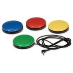 AbleNet Buddy Button Adaptive Switches - 64mm Diam. - Red - Brand New