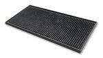 Black Rubber Drip Mat Runner 15cm x 30cm Service Catering Beer Drink Bar Pub
