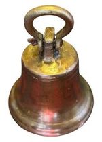 Superb Antique Heavy Solid Bronze Large  Ships Bell 6.5 Inches Diameter
