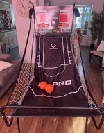 Indoor Basketball Game For kids - Foldable Basketball Arcade Game, Dual Shot