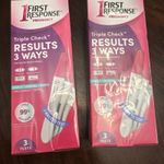 First Response Triple Check Pregnancy 3 Tests - 2 PACKS LOT (6 Tests)