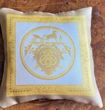 Hermes Caleche Scent Pillow Cushion 4"x4" Rare Collectable Charming Item Vintage