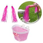Girls Bicycle Bowknot Shopping Front Basket Childs/Childrens/Kids Bike/Cycle