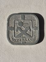 Netherlands Occupation 5 Cents Coin 1942 Square Zinc 