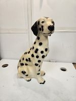 Vintage Dalmatian Chalk Dog Figurine Ornament