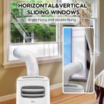 Portable Air Conditioner Window Seal Kit AC Vent Cover Adjustable 25x162cm