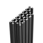 10Pcs V Slot 2020 Aluminum Extrusion 1500mm 59-Inch Length Anodized Rail Black