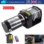 12V 3000lbs Electric Winch Steel Cable Wireless Remote Quad Bike ATV Boat
