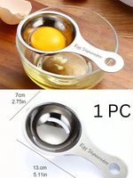 Stainless Steel Egg Separator Yolk White Divider  Egg YolkSeparator Tool