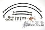 HEL Braided Cam & Crank Oil Link Pipe Kit Black GSF600 GSF1200 Bandit 4 Hoses