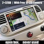 7'' 32G For Fiat 500 2007-2015 Apple Carplay Android 15 Car Stereo Radio GPS Nav