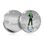 DC Comics Justice League Silver Coin Colour Superhero Collection - Green Lantern