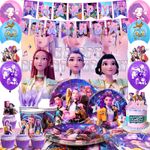 KPOP Party Decoration Demon Music Hunters Birthday Supplies Plates Balloons Set