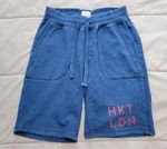 Hackett London Mens Shorts Size Small Blue Sweat Active Logo Pockets Casual