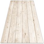 Patio Flooring Balcony Mat PVC Vinyl Carpet Area Rug Light-coloured boards 60x90