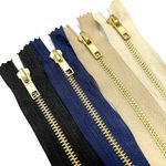 Zipper Metal Heavy Duty Open Ended Size #5 Wide Zipper for Jackets Coats Sewing