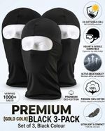 3 Pack Tactical Balaclava Thin Full Face Mask Lightweight Motorcycle Warmer Ski