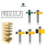 8mm Shank T Slot Groove Rabbeting Router Bit Set Woodworking Cutter  1PC/5PCS